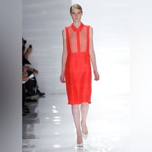 👗 Derek Lam silk knee length sleeveless shift dress
